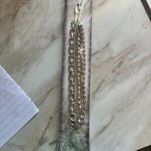 Tim Holtz Assemblage silver multistrand bracelet